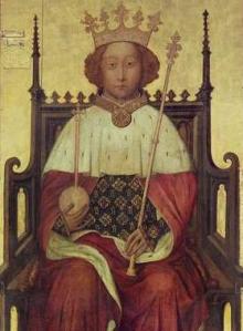 Richard the Second of England, a boy king on his coronation.